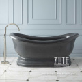 Factory Supply Natural solid stone black bathtub